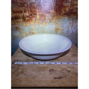 McCoy 1515 USA Pottery Mixing Bowl Vintage Cream White Glazed Ceramic 10.5 Inch